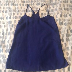 NWT JCrew royal blue Razorback tank